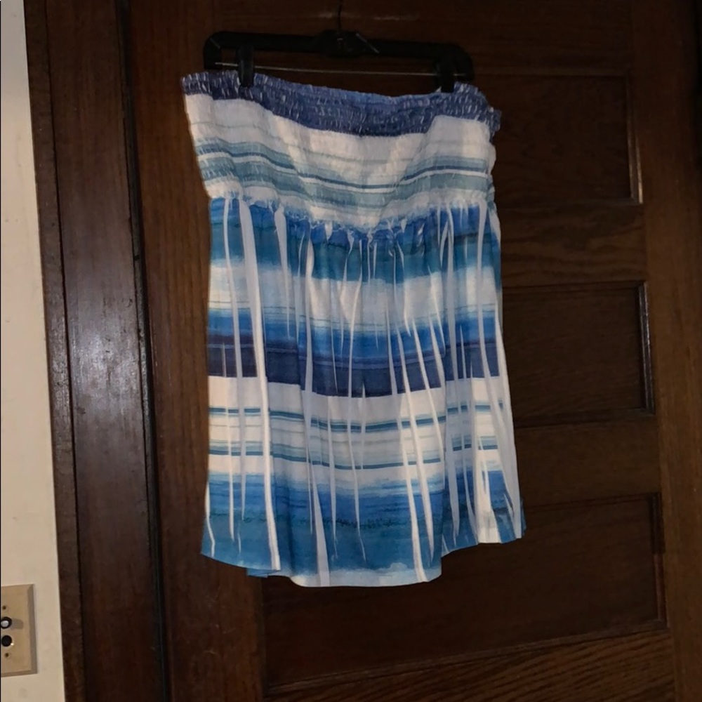 Strapless shirt